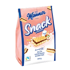 Manner Snack Minis 300g tejes-mogyorós